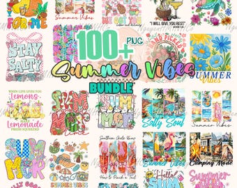 100+ Retro Summer Bundle png, Summer Sublimation Designs, Beach png, Summer Vibes png, Summertime png, Salty png