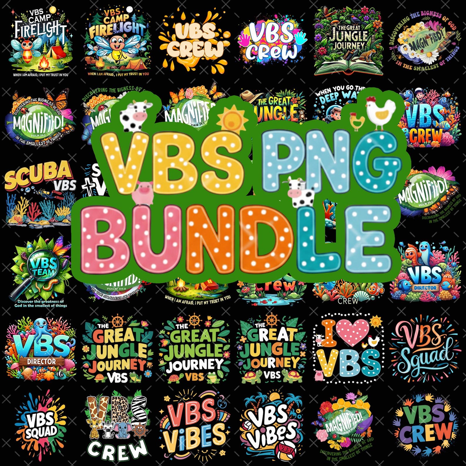 30+ Files VBS 2026 Bundle PNG, VBS Crew Png, Bible Summer Camp ...