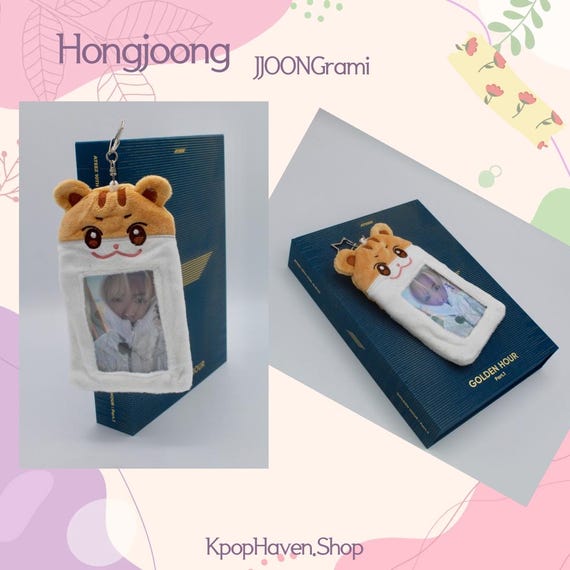 ATEEZ ANITEEZ Plush Photocards Holders, Hongjoong, Seonghwa, Yunho