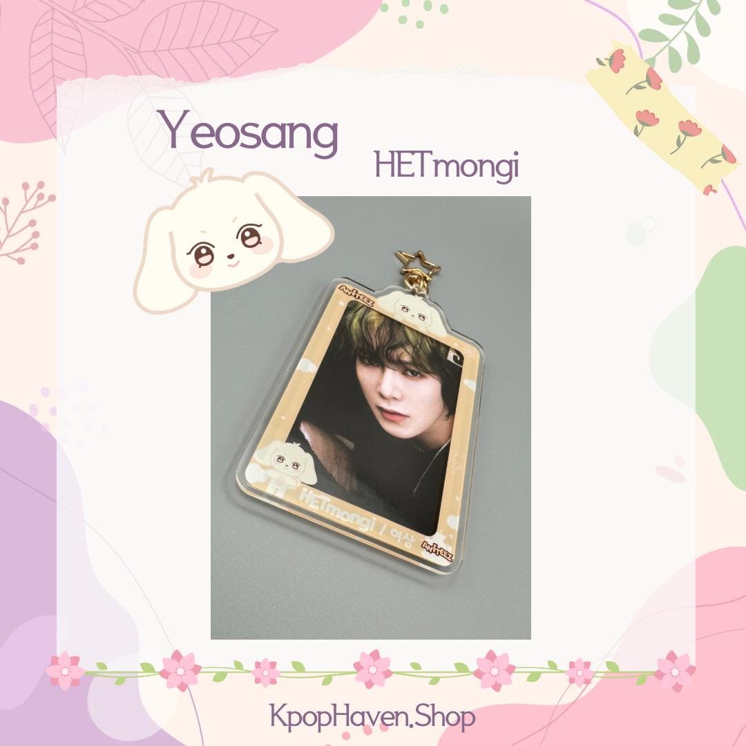 ATEEZ Aniteez Fanmade Acrylic Photocard Holder | K-pop PC Keychain