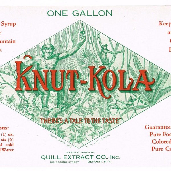 Soda Fountain Labels Etsy