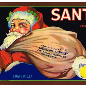 Lemon Crate Label Ventura County California Original 1930s Vintage 