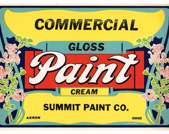 vintage can labels etsy