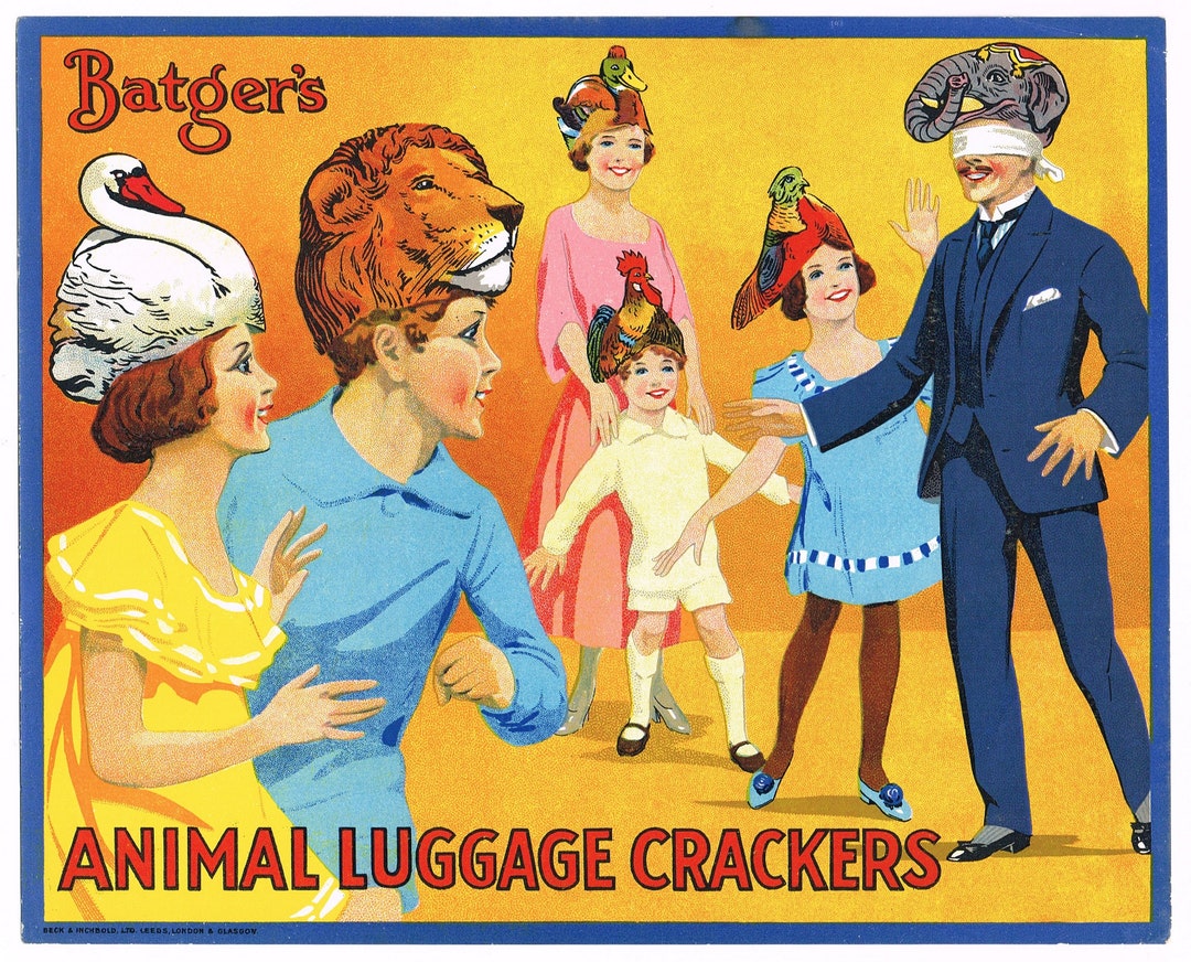 Original Firecracker Advertising Label Batger's 1930's Vintage England