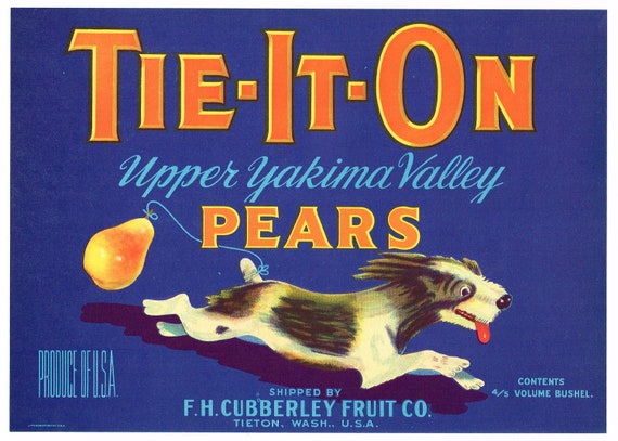 TIETON Apple Crate Label Tieton WA