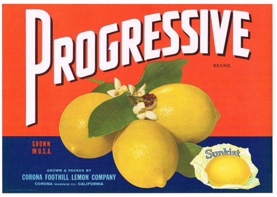 SOUTHLAND BEAUTIES~ROSES~ORIGINAL 1940s CORONA-RIVERSIDE LEMON FRUIT CRATE LABEL
