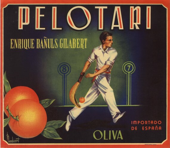 GENUINE ORANGE CRATE LABEL SPANISH 1950S SPAIN VINTAGE SONG BIRD VINTAGE GALBULA GENUINE ORANGE CRATE LABEL SPANISH 1950S SPAIN VINTAGE SONG BIRD VINTAGE GALBULA