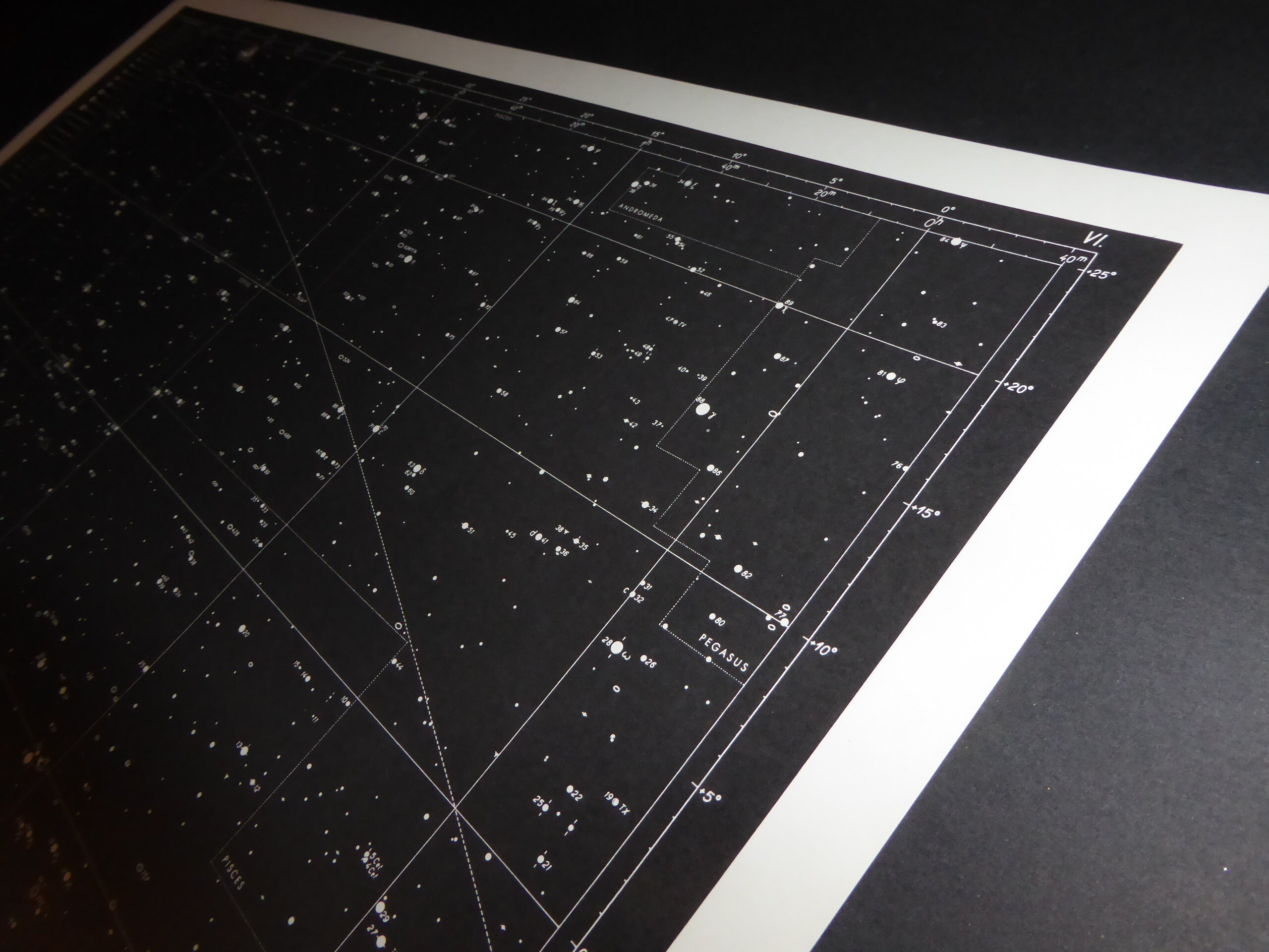 Vintage Astronomy Original Print Star Chart Map 1962 Celestial Space ...