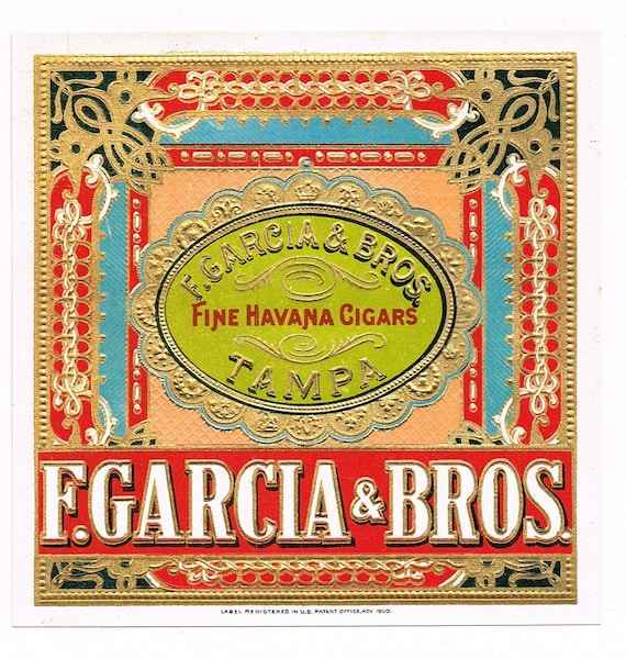 Set of 2 T.P.A. cigar box labels @1910 Set of 2 T.P.A. cigar box labels @1910