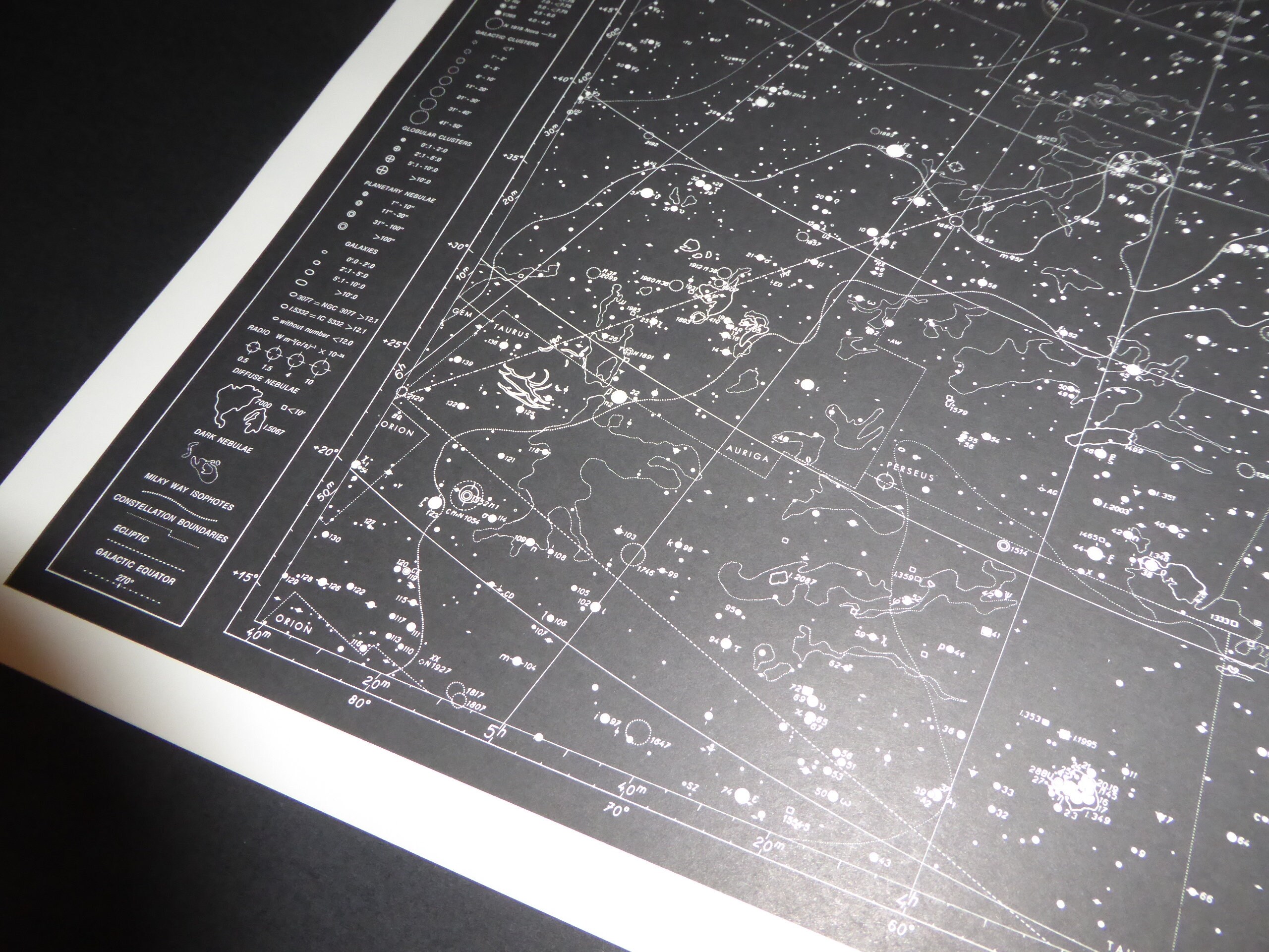 Vintage Astronomy Original Print Star Chart Map 1962 Celestial Space ...