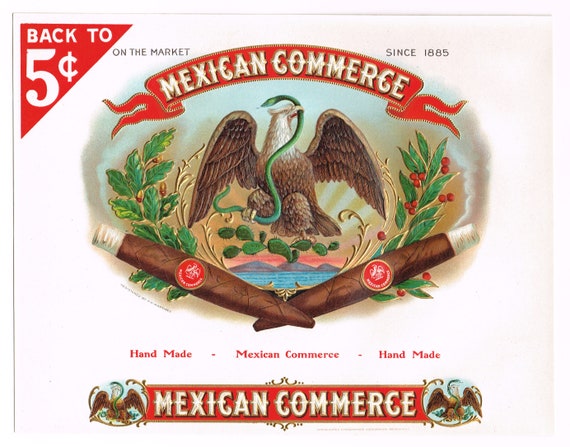 Cigar box inner label ‘Hand Made American Citizen 5¢’ @1920 Cigar box inner label ‘Hand Made American Citizen 5¢’ @1920