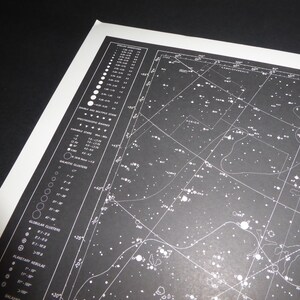 Vintage Astronomy Original Print Star Chart Map 1962 Celestial Space ...
