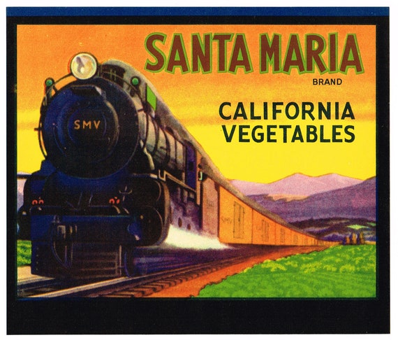 Labels Collectibles GENUINE CRATE LABEL VINTAGE CALIFORNIA ...