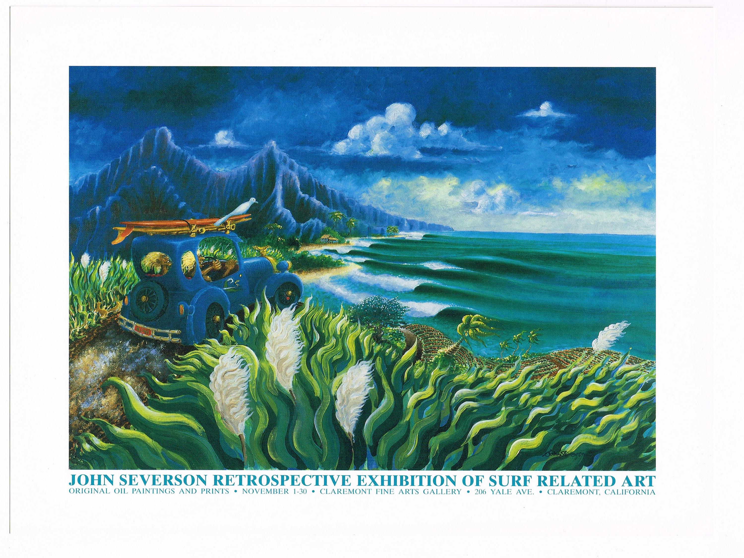 Original John Severson Small Poster Surfing Surf Art Retrospective