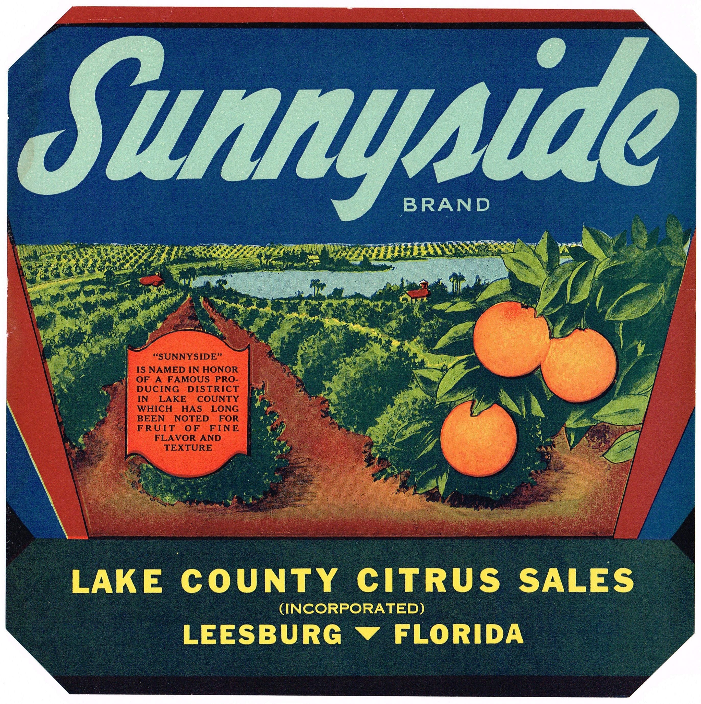 Davenport Florida Merry Christmas Xmas Orange Citrus Fruit Crate Label Art Print