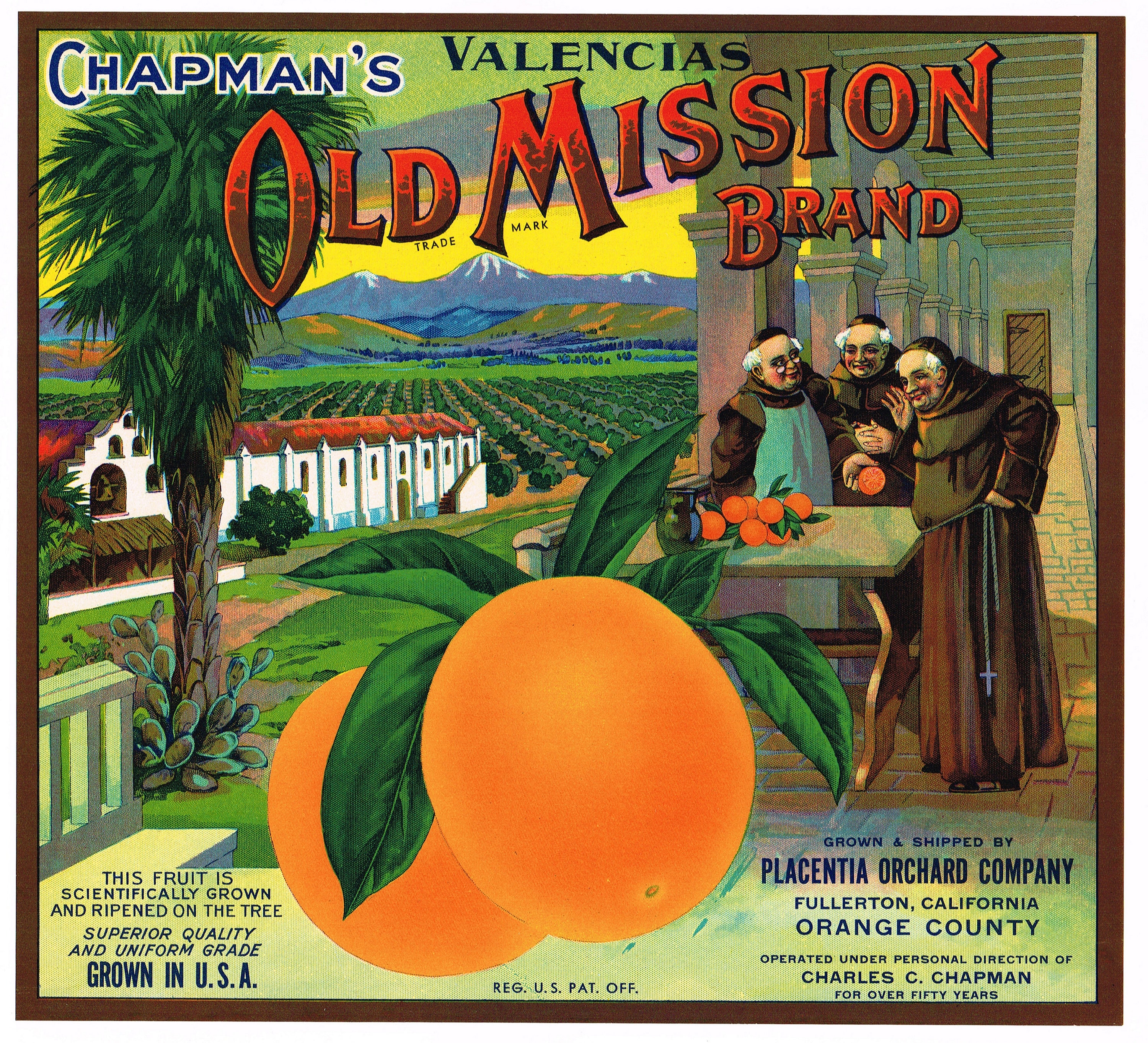 【廃盤】Citrobalセット「My Caution Line」＋おまけ Original Vintage Citrus Crate Label 1930s Scarce Old Mission