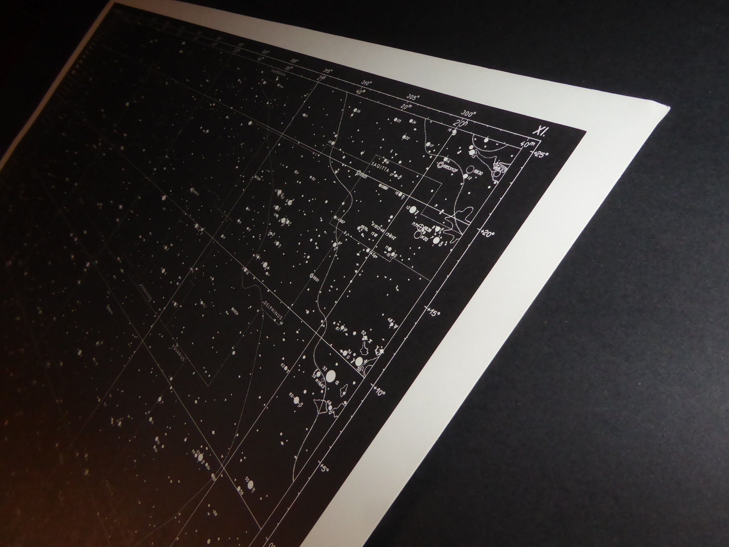 Vintage Astronomy Original Print Star Chart Map 1962 Celestial Space ...