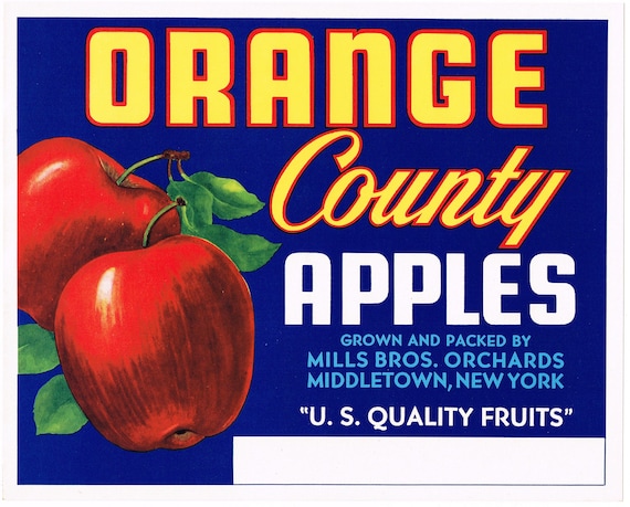 Sebastopol Sonoma County California Vine Hill Apple Fruit Crate Label Art Print