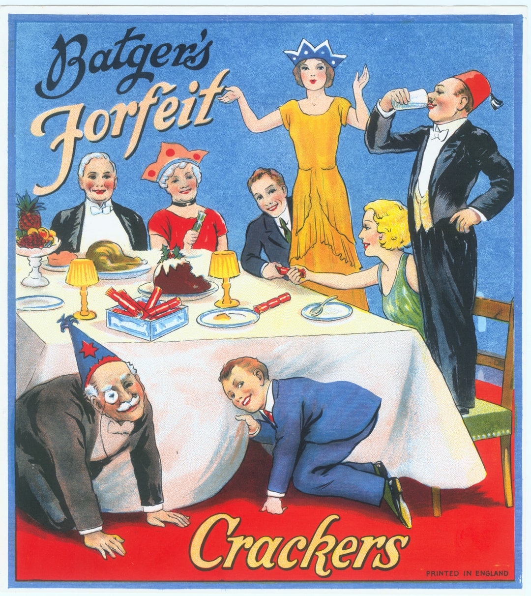 Original Firecracker Advertising Label Batger's 1930's Vintage England ...