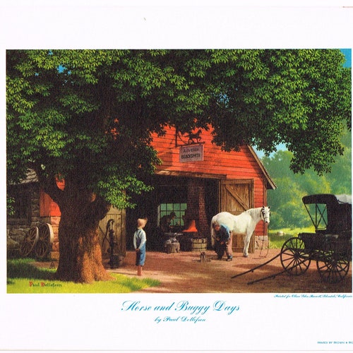 Original Genuine Vintage Print C1940s Lithograph Paul Detlefsen