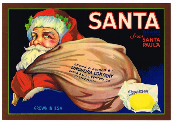 Lemon Crate Label Ventura County California Original 1930s Vintage 