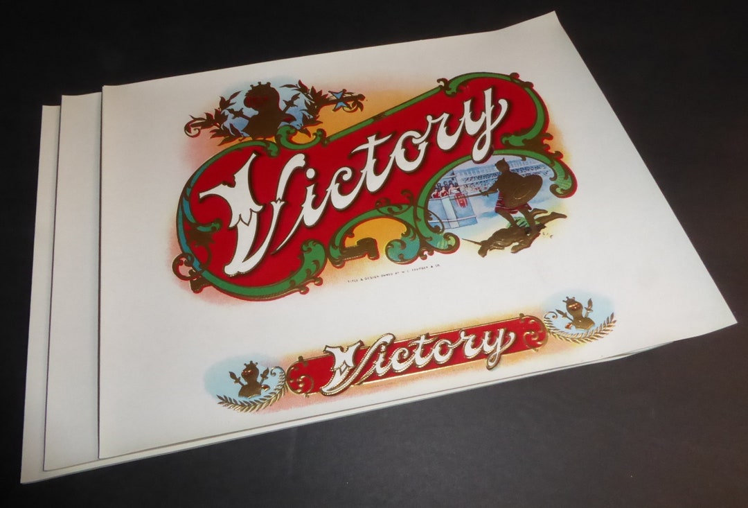 Wholesale 25 Original Vintage 1920s Victory Brand Cigar Box Labels ...