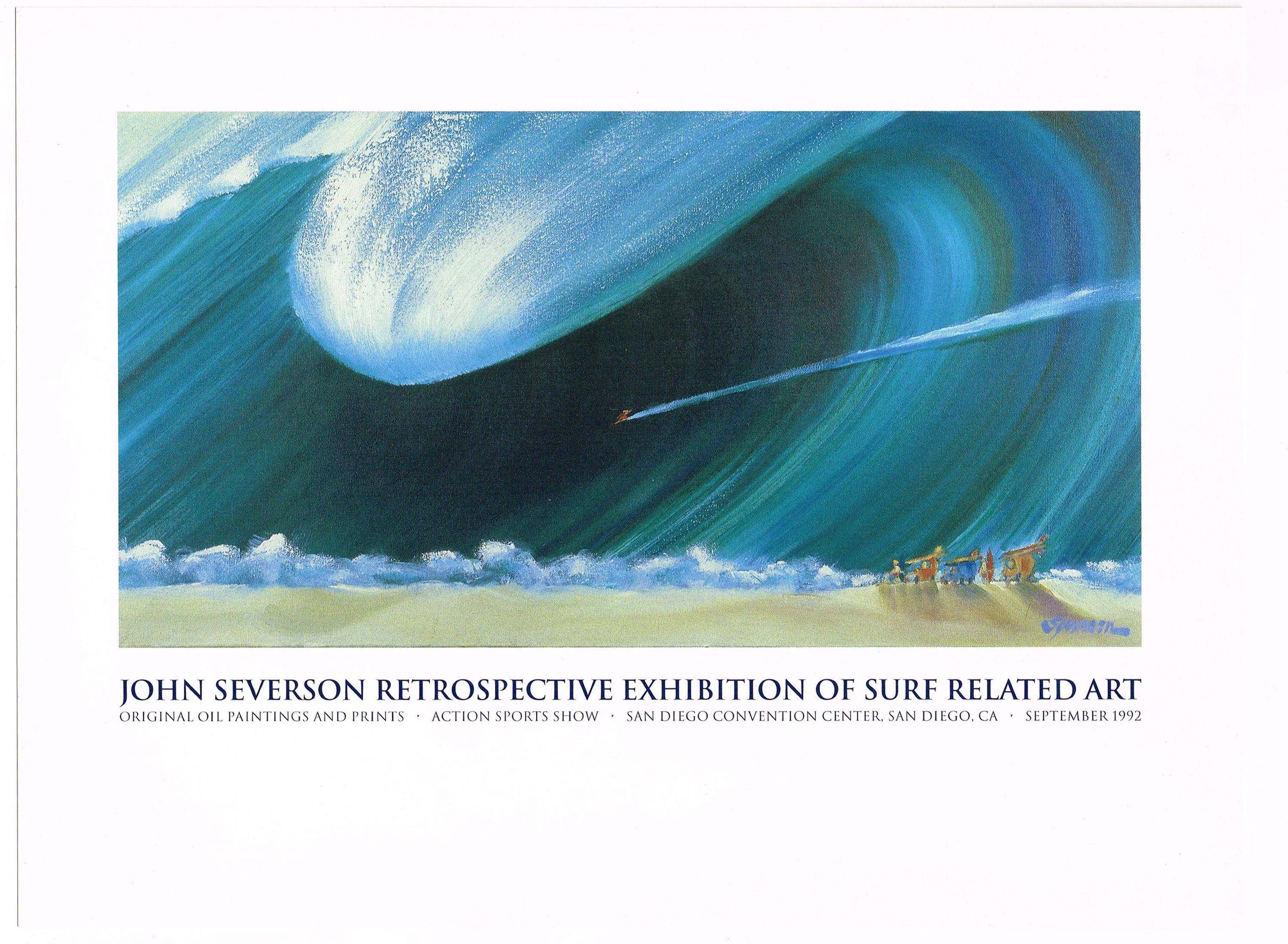 Original John Severson Small Poster Surfing Surf Art Retrospective