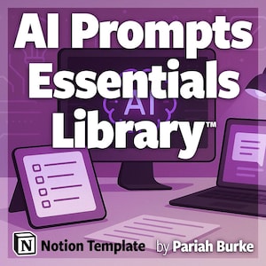 AI Prompts Essentials Library Notion Template