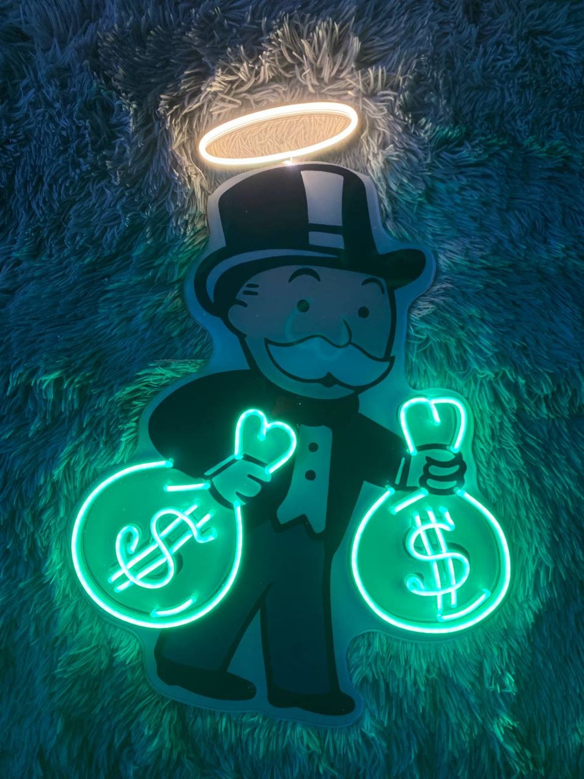 Mr Monopoly Neon Sign Mr Monopoly Led Sign Custom Neon Sign - Etsy