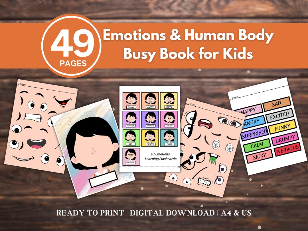 Human Body Busy Book for Kids | Anatomy Activity Book Printable | Learn ...