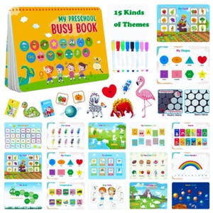 Dinosaur Busy Book Printable: Toddler Learning Binder, 21 Fun Activity Pages