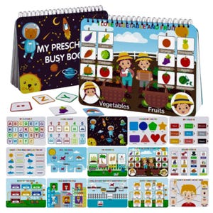 Space Busy Book: 25-Page Toddler Learning Binder (Digital Download PDF A4 & US Letter)