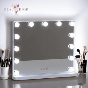 Miroir de maquillage Hollywood LED blanc dimmable 13 LED ampoule miroir miroir de courtoisie décoration 2025 coiffeuse coiffeuse miroir