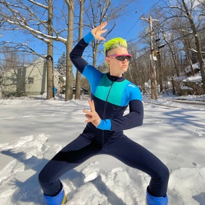 Spandex Ski Suit Etsy UK