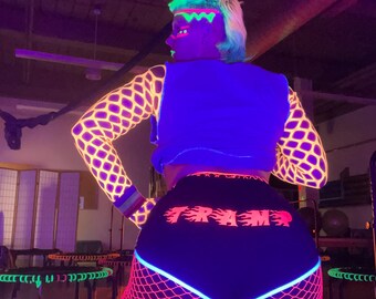 Flaming TRAMP dolphin booty shorts