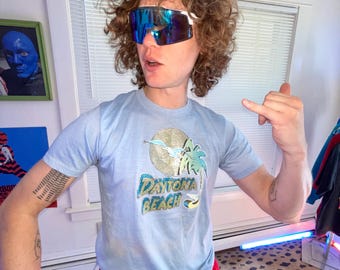 Vintzge glittery Daytona Beach tee