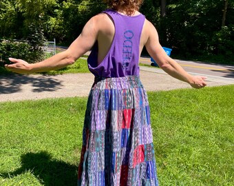 Vintage ‘90s Guatemalan patch skirt
