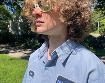 Vintage USPS uniform shirt 90s grunge