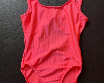 hot pink White Stag ribbed spandex swimsuit M/L