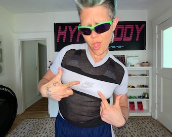 Nike crop top van mesh uit de jaren 80