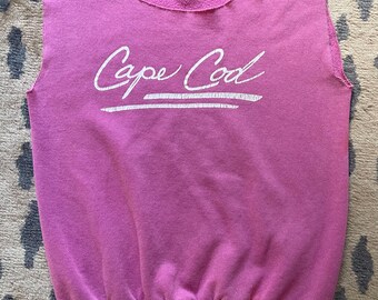 Vintage Cape Cod Sweatshirt Tank 80s