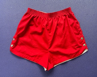 Vintage red ‘80s athletic shorts