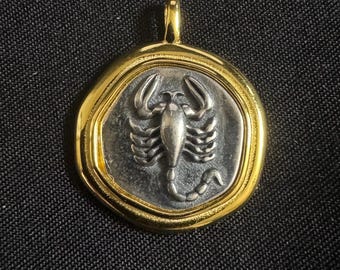 18k gouden munthanger Schorpioen, kerstcadeau