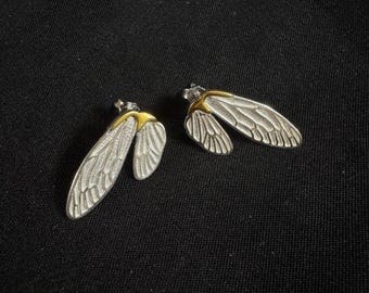 Zilveren vlindervleugeloorbellen