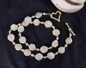 Barokke zoetwaterparelketting