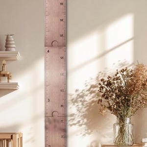 Personalized Wooden Growth Chart Ruler: Custom Nursery Decor