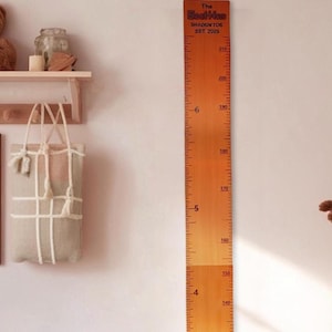 Personalized Wooden Growth Chart Ruler: Custom Nursery Decor