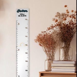 Personalized Wooden Growth Chart Ruler: Custom Nursery Decor