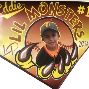 12 Baseball little league pennants