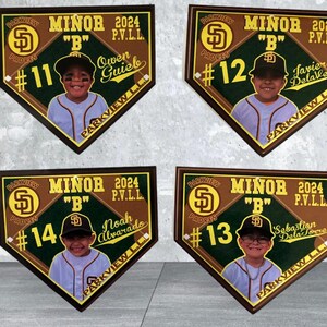 12 Baseball little league pennants